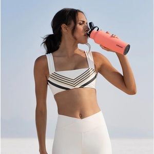 NWOT WeWoreWhat Chevron Stripe Bandeau Bra Top